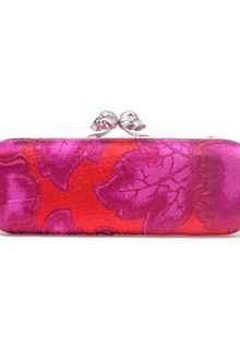 Alexander McQueen Jacquard and Swarovski Crystal Box Clutch - Lyst