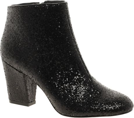 Asos Asos All That Jazz Glitter Ankle Boots in Black (blackglitter ...