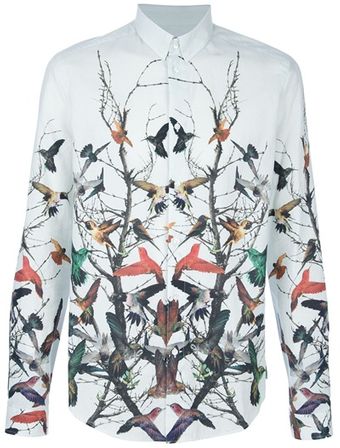 McQ by Alexander McQueen Birds Shirt - Lyst