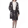 Oscar De La Renta Bijoux Print Silk Faille Pendant Parka in Black - Lyst