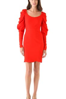 Zac Posen Gathered Sleeve Dress - Lyst