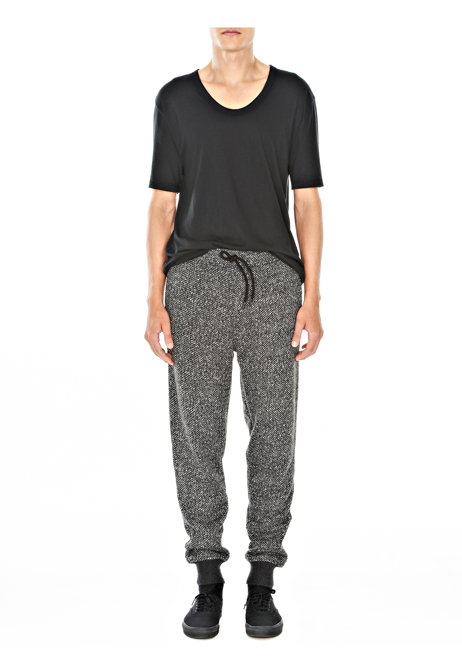 Alexander Wang Sweater Knit Sweatpants in Gray for Men (charcoal) Lyst