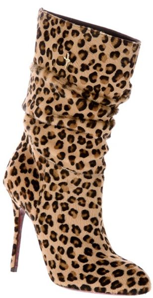 Cesare Paciotti Leopard Print Boot - Lyst