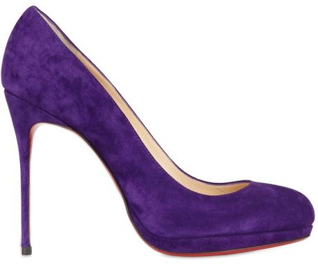christian louboutin purple shoes