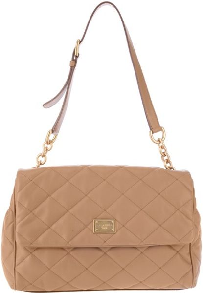 Dolce & Gabbana Quilted Shoulder Bag in Beige (nude) - Lyst