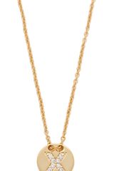 Gorjana Alphabet Coin Necklace