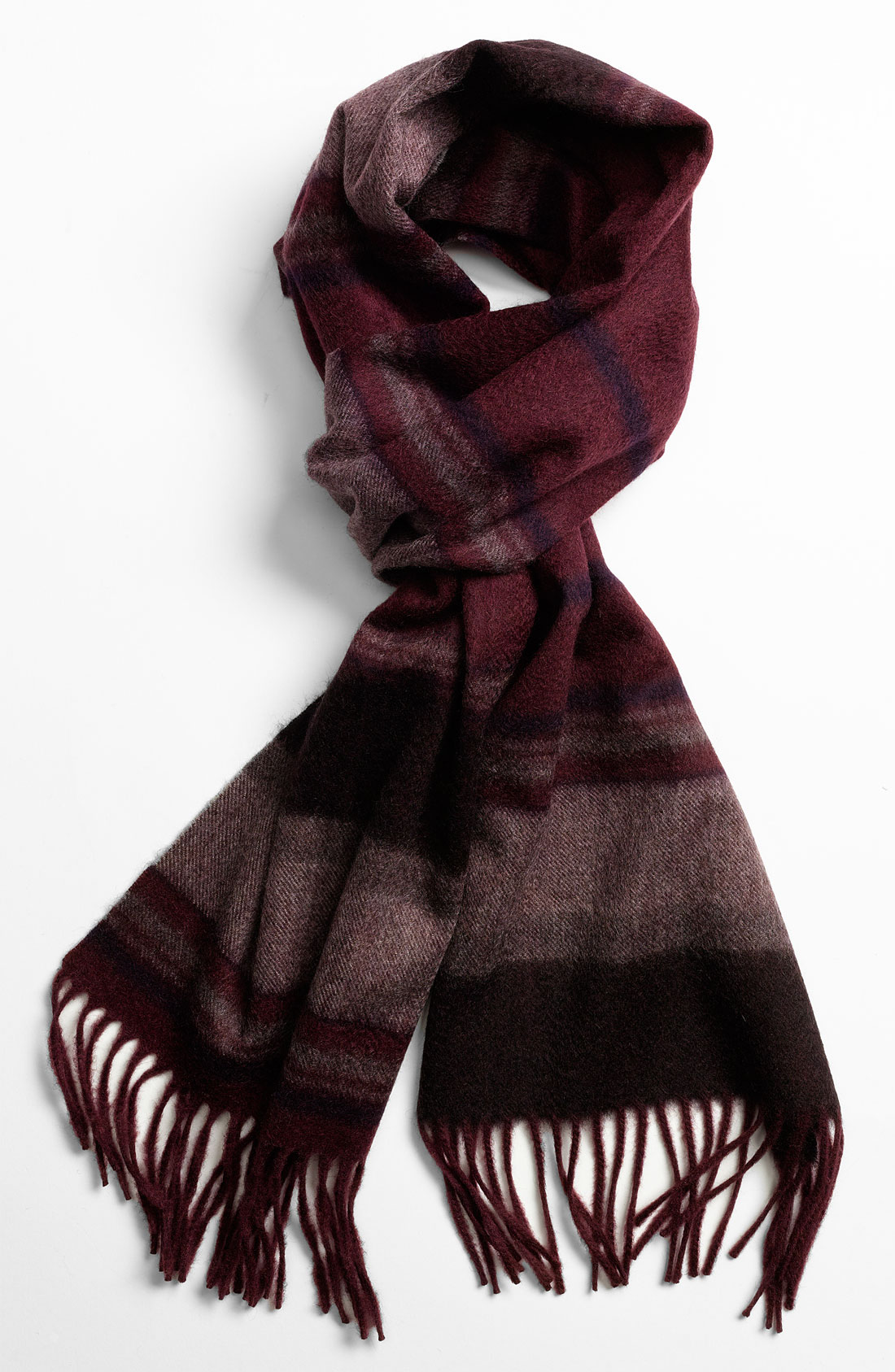 mens burgundy cashmere scarf
