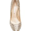 Nicholas Kirkwood Glitter Bow Pump in Gold - Lyst