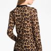 Tory Burch Allison Silk Wool Blouse in Black (black/ carmel wray) - Lyst