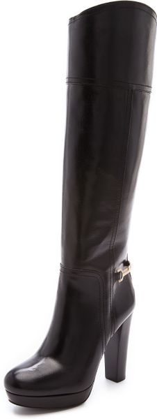 Tory Burch Jess Platform Boots in Black - Lyst
