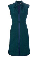 Tory Burch Patterned Cap Sleeve Dress