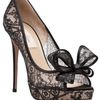 Valentino Lace Couture Bow Pump in Black - Lyst
