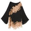 Versace Bell Sleeve Lace Panel Cocktail Dress in Black - Lyst