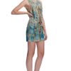Versace Tiedye Shadow Slate Mini Dress in Blue (tie dye shadow slate) - Lyst