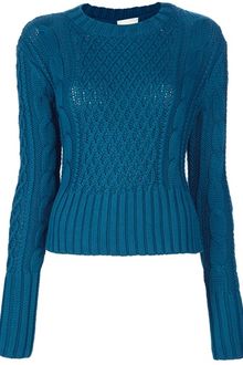 Acne Lia Cable Knit Sweater - Lyst