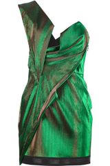 Anthony Vaccarello One Shoulder Mini Dress