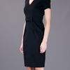 Burberry VNeck Dress in Black - Lyst