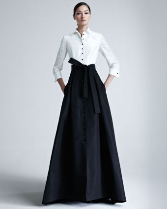 Carolina Herrera Taffeta Gown - Lyst