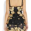 Dolce & Gabbana Embellished Mesh Dress in Gold (black) - Lyst