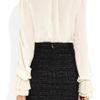 Dolce & Gabbana Ruffled Silk Blouse in White - Lyst