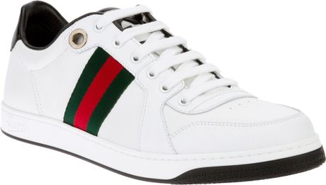 Gucci Lace Up Sneaker in White for Men - Lyst