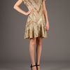 Matthew Williamson Embellished Dress in Gold - Lyst