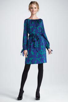 Milly Clemie Longsleeve Tie Dress - Lyst