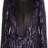 Roberto Cavalli Animalprint Brocade Tuxedo Jacket in Purple (animal) - Lyst
