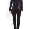 Roberto Cavalli Animalprint Brocade Tuxedo Jacket in Purple (animal) - Lyst