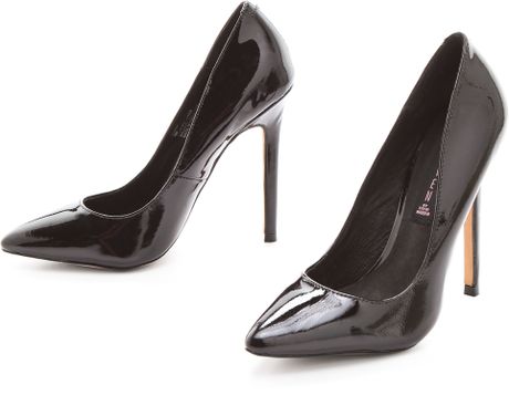 Steven By Steve Madden Loulu Point Toe Pumps in Black | Lyst