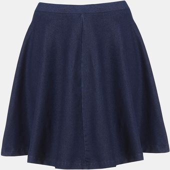 Topshop Andie Denim Skater Skirt - Lyst