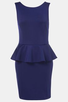 Topshop Peplum Dress - Lyst