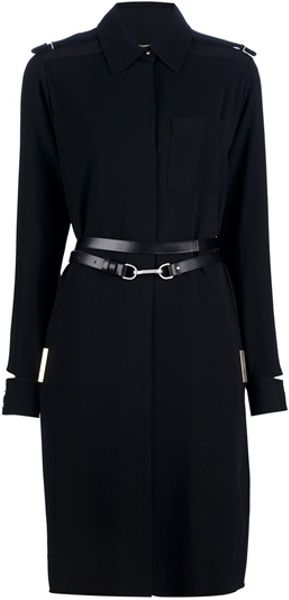 Victoria Beckham Belted Coat - Lyst
