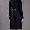 Victoria Beckham Belted Coat in Black - Lyst