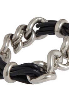Balenciaga Lace Chain Leather Bracelet - Lyst