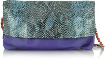 Elie Tahari Emory Glazed Python Shoulder Bag - Lyst