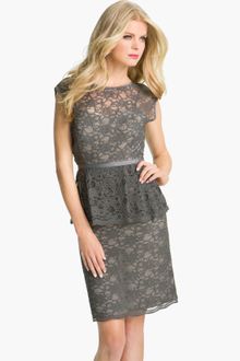  Sheath Dress on Red Valentino Lace Overlay Dress In Gray  Dark Grey    Lyst