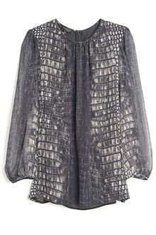 Giambattista Valli Crocodile Print Top - Lyst