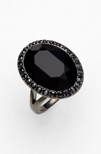 Givenchy Rock Crystal Cocktail Ring - Lyst