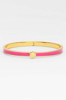 Kate Spade Spade Thin Hinged Bangle - Lyst