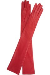 Lanvin Long Leather Gloves