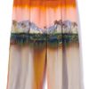 Matthew Williamson Landscape Washed Silk Culottes in Orange (spice) - Lyst