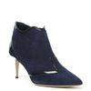 Nicholas Kirkwood Suede Kitten Heel Bootie in Blue (navy) - Lyst