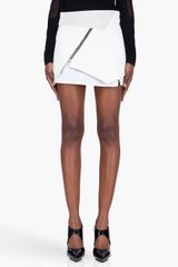 Proenza Schouler White Layered Wraparound Miniskirt