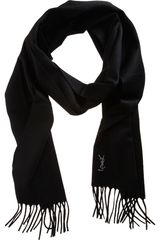 Yves Saint Laurent Felted Scarf
