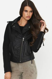 Diesel Leather Jacket - Lyst