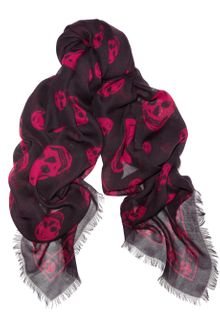 Alexander McQueen Skullprint Modal and Cashmereblend Scarf - Lyst