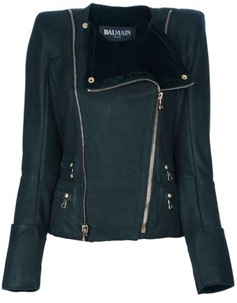 Balmain Lamb Skin Jacket - Lyst