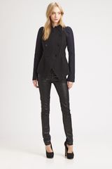 Carven Twotone Cutaway Peacoat