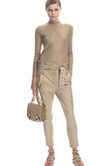 Ferragamo Ss Corda Leather Pants - Lyst
